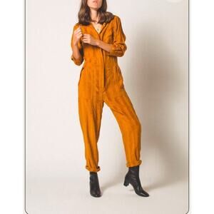 The Odells Machina Jumpsuit in Orange Size Small